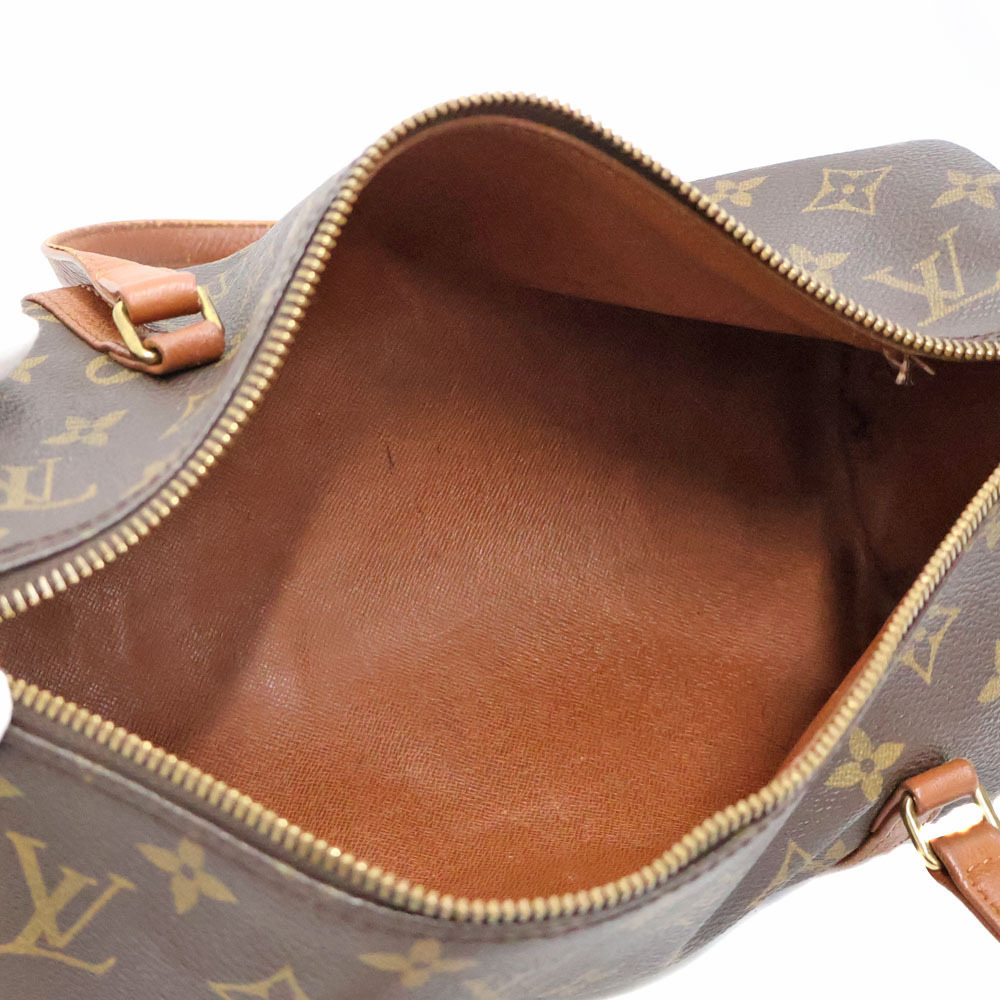 Louis Vuitton Papillon Handbag Leather Brown